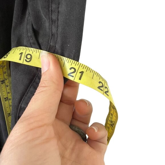 Peruvian Connection Black Lyocell Blend Straight Leg High Rise Ankle Pants 10 - Picture 10 of 11